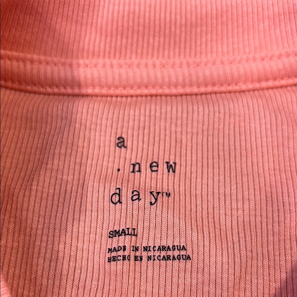 a new day Coral Ribbed Tee - Picture 2 of 4
